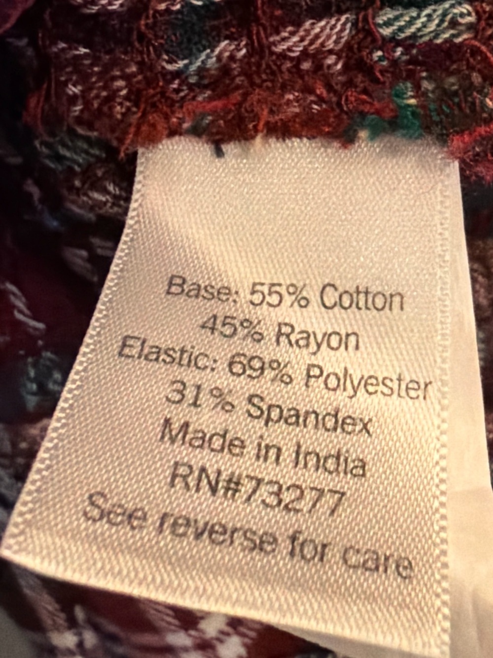 SO Goods for Life Plaid Smocked Off Shoulder Crop Top XL Cottagecore Fall - Picture 7 of 8